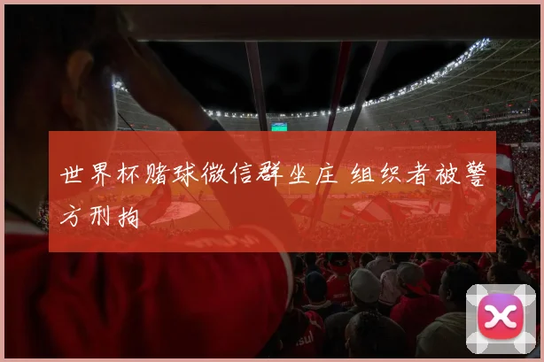 世界杯赌球微信群坐庄 组织者被警方刑拘